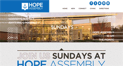 Desktop Screenshot of hopeassembly.org